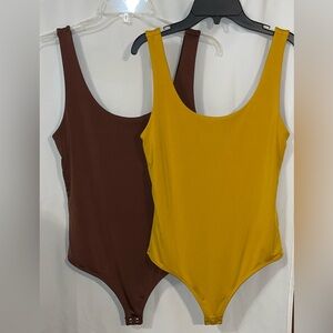 Express Bodysuit Set - Brown and Yellow
